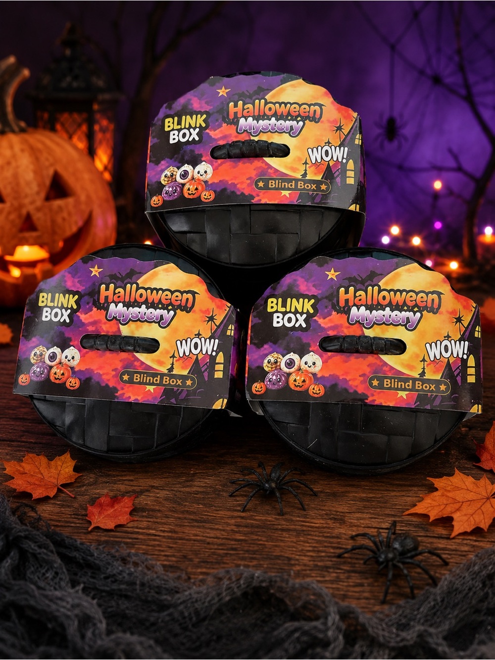 3 Halloween mystery squishy